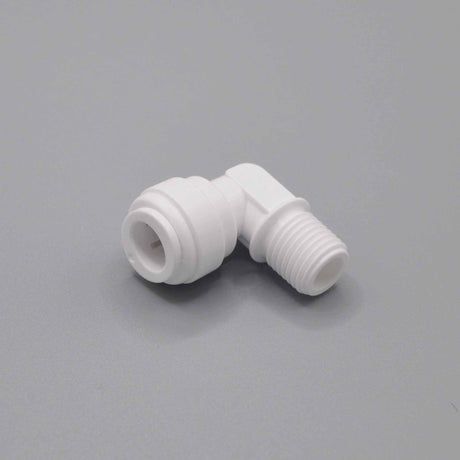 SC-E-T4P4 : SPECTRUM Connector Elbow 1/4" Thread, 1/4" Push Fit | GAPS