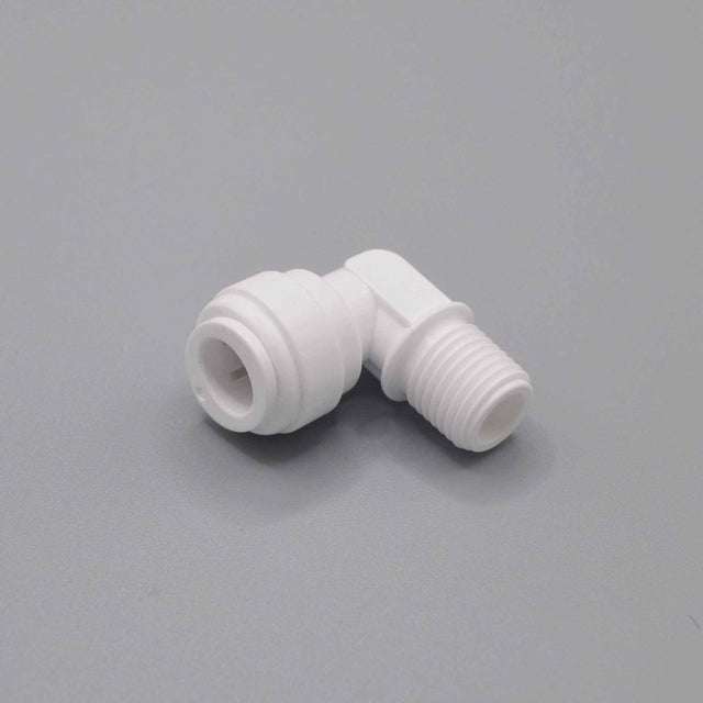 SC-E-T4P4 : SPECTRUM Connector Elbow 1/4" Thread, 1/4" Push Fit | GAPS