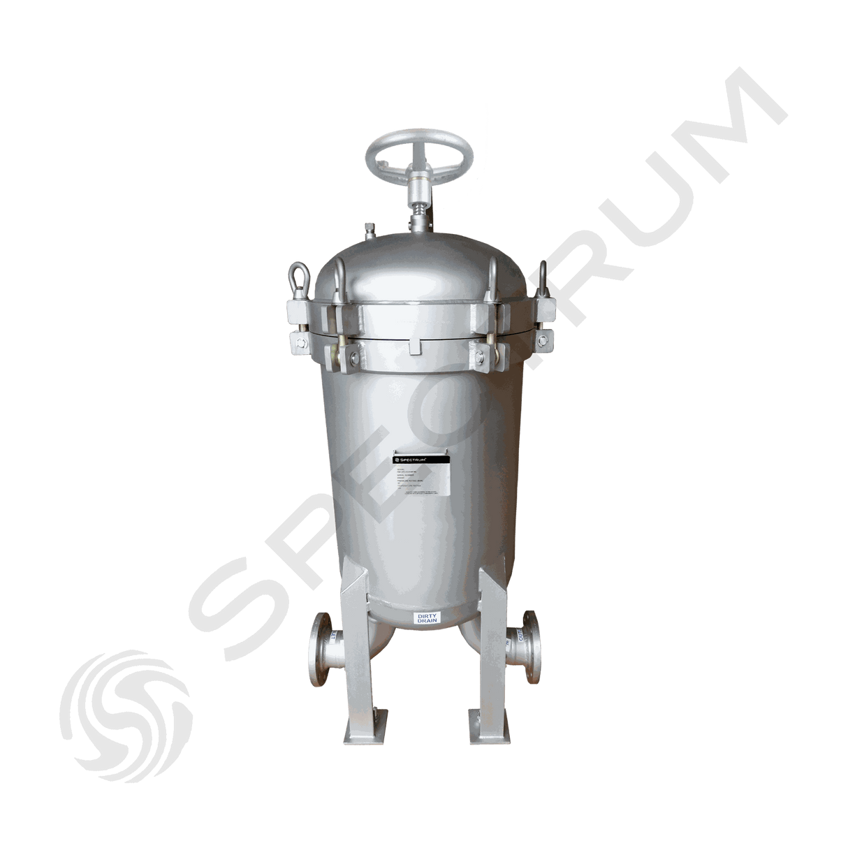 PBH-SPC-6-2-6F-GP-ML : SPECTRUM INOX Premier Bag Housing 6 X Size 2 6" DN150