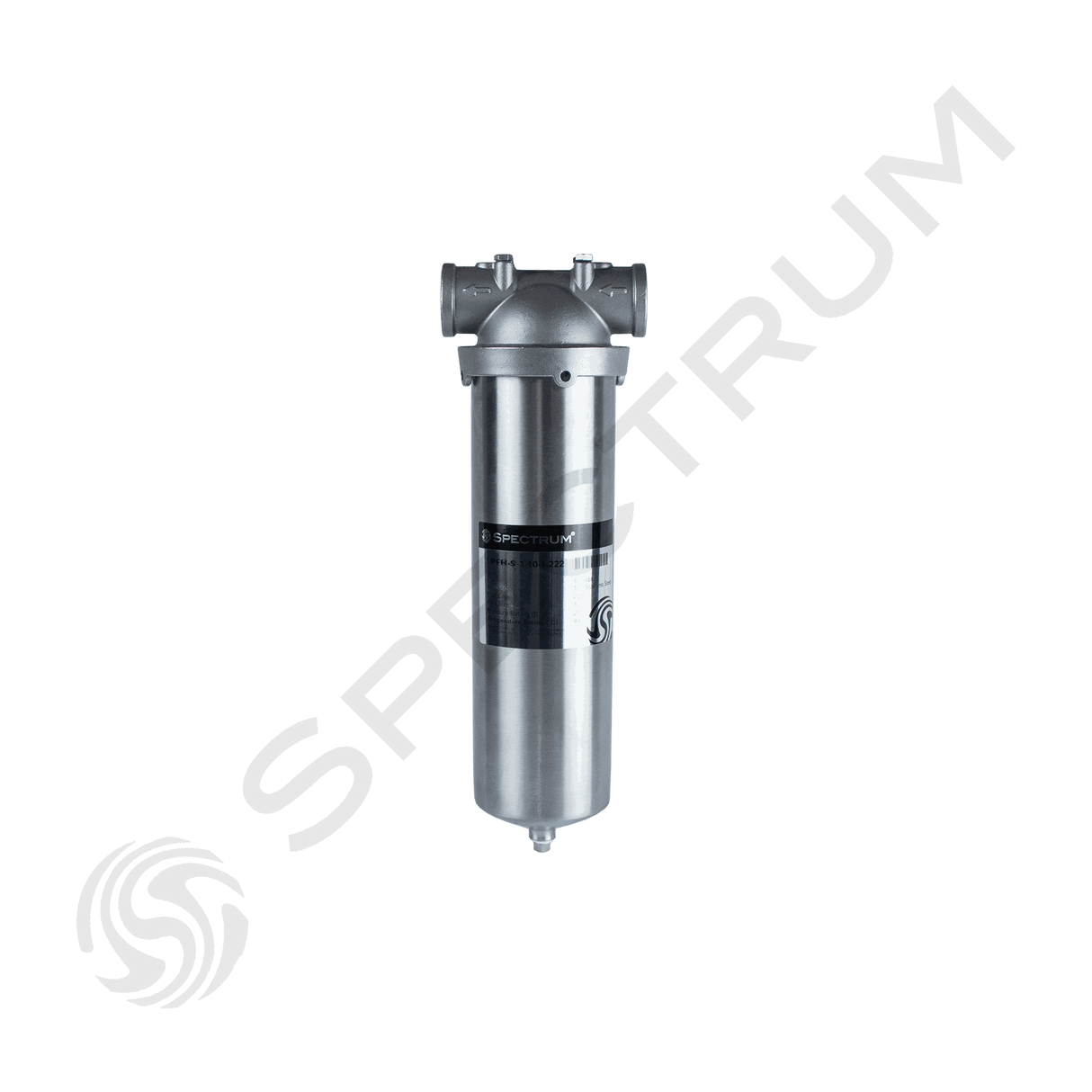 SPECTRUM INOX Premier PFH Housing; robust stainless steel construction for high-pressure applications.