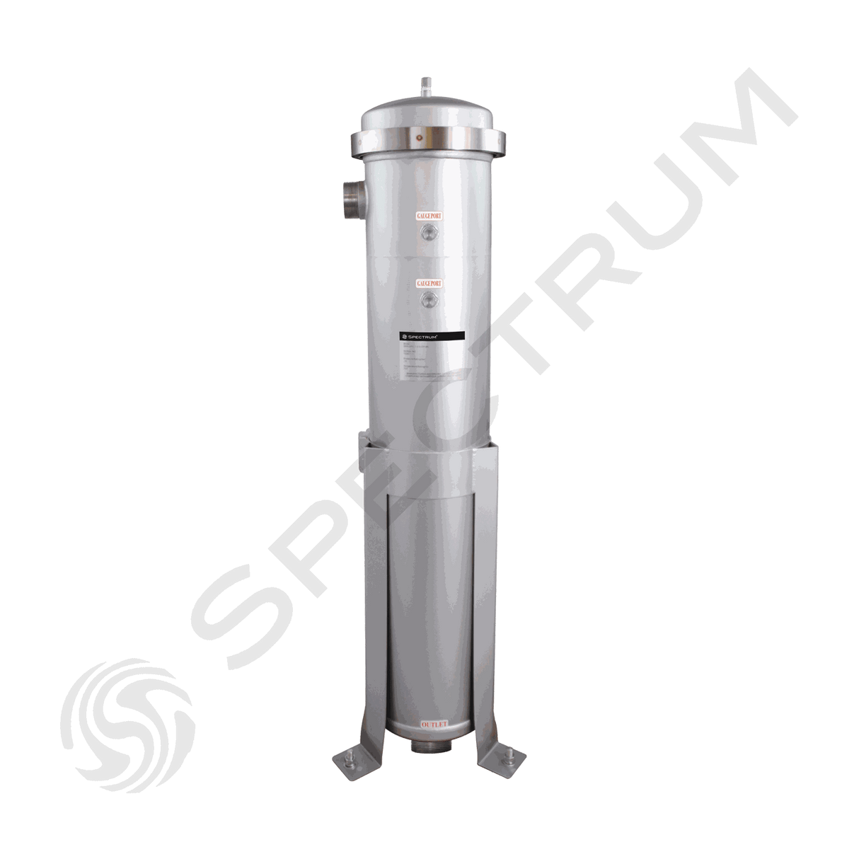 SBH-SPC-1-2-2-GP-ML : SPECTRUM INOX Bag Housing Stainless Steel 1 x Size 2 2"BSPT-M