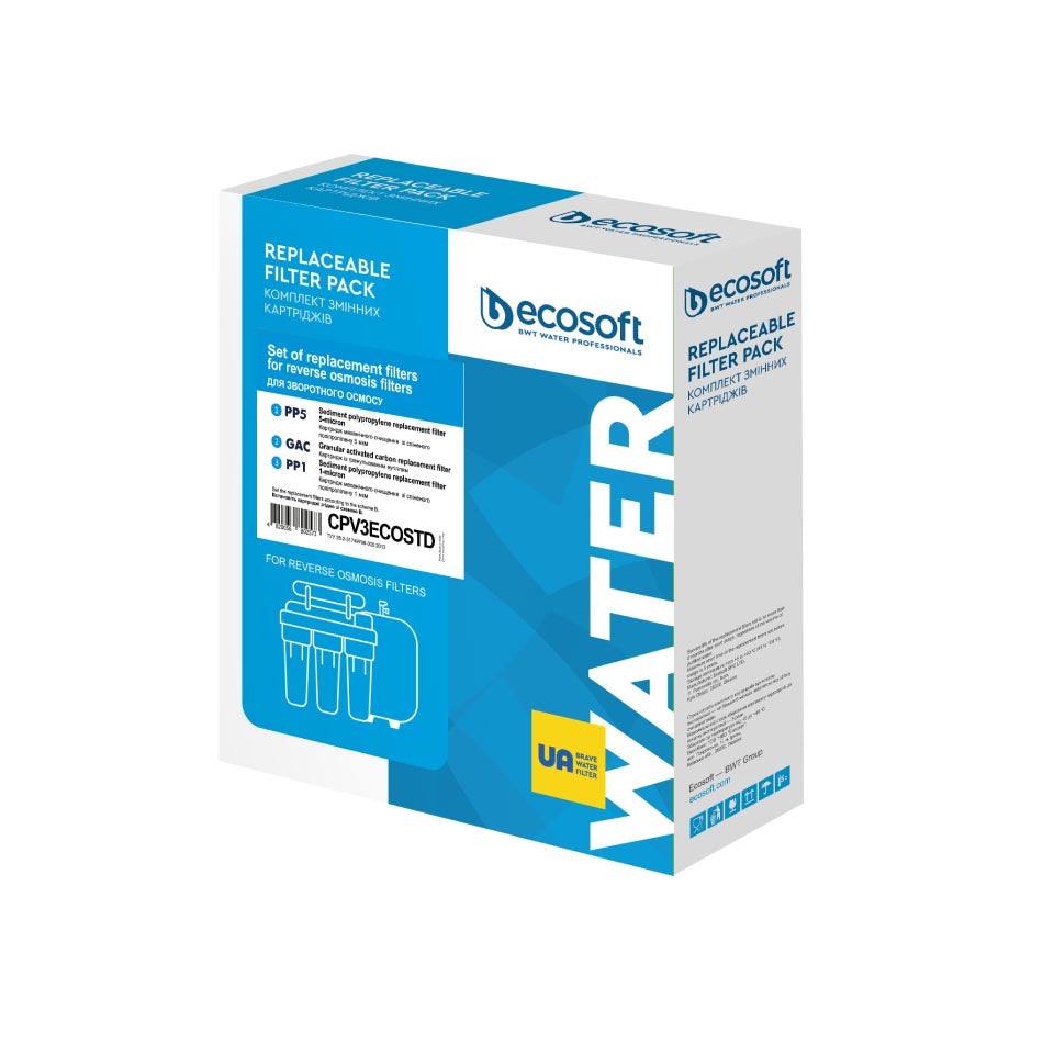 Ecosoft Standard set of 3 replacement filter | GAPS Water Treatment