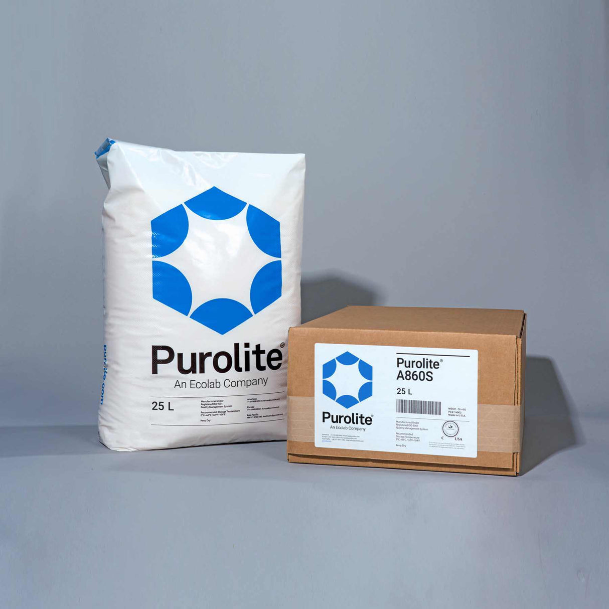 Purolite A860S Anion Resin 25 litres container for advanced anion removal in water treatment
