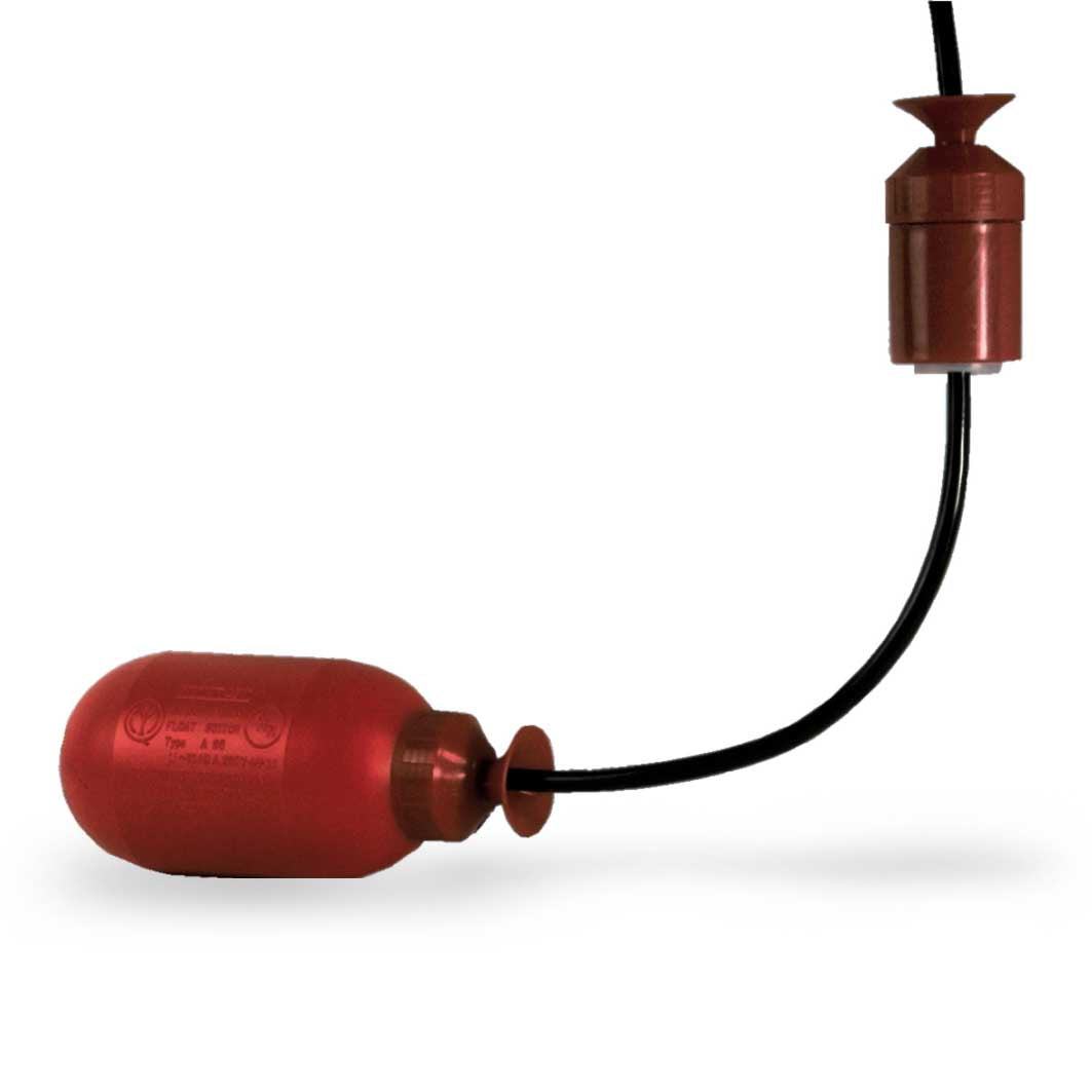 Fantini Cosmi A95 Electromechanical Submersible Level Control 10, red plastic float with black cable and counterweight.