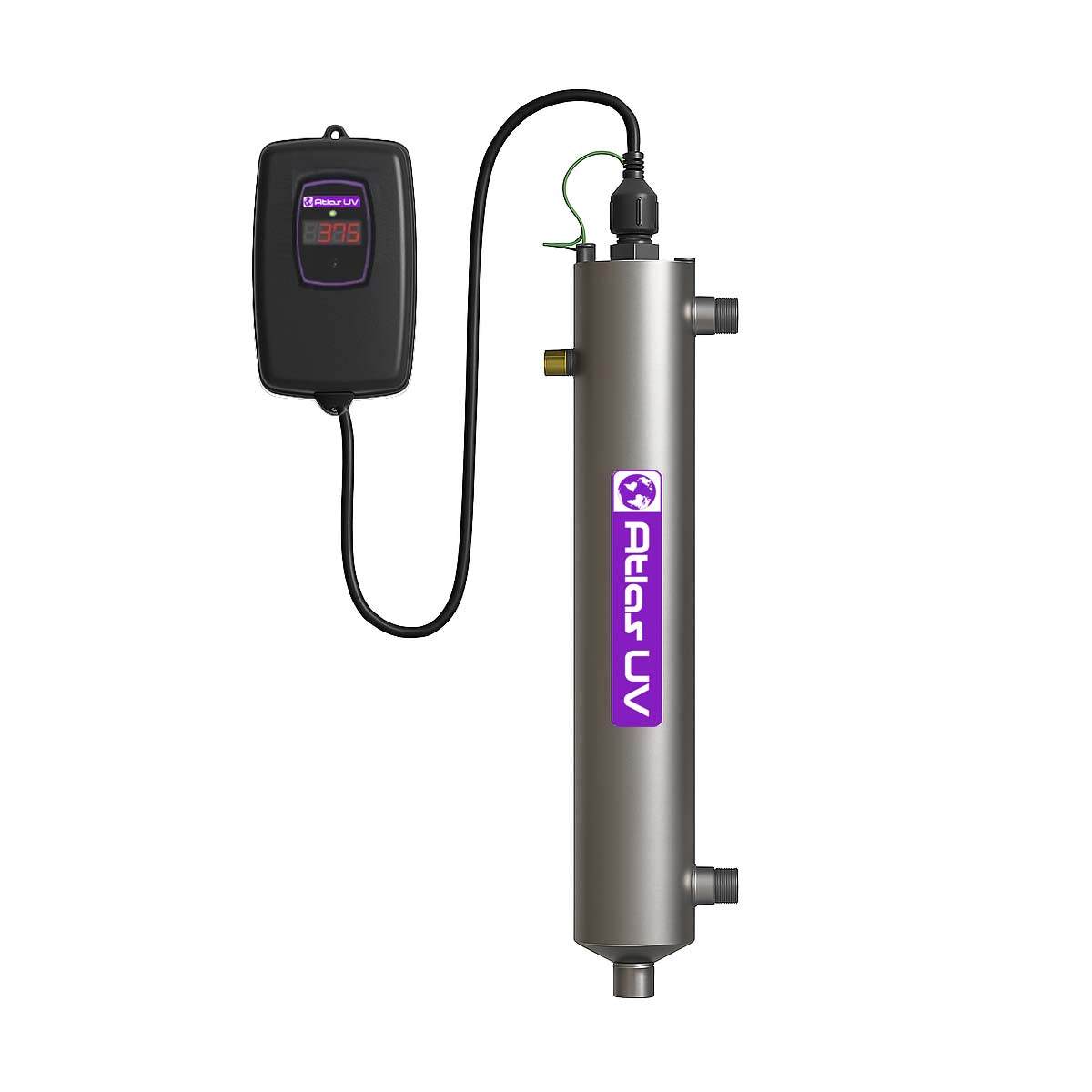 Atlas H38 38 L/min (2.3 m³/hr) 316 Stainless Steel UV Unit 3/4" NPT ECO Controller