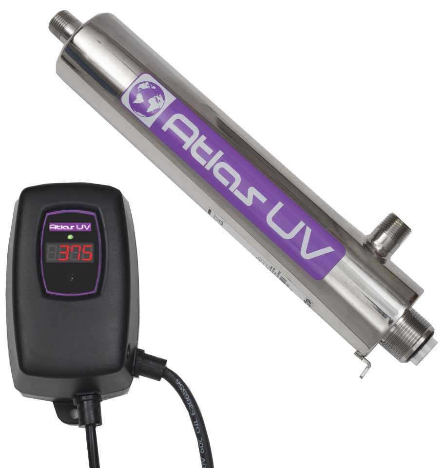 Atlas L12 11.4 L/min (0.7 Cubic Metre/hr) UV Unit 1/2" NPT ECO Controller