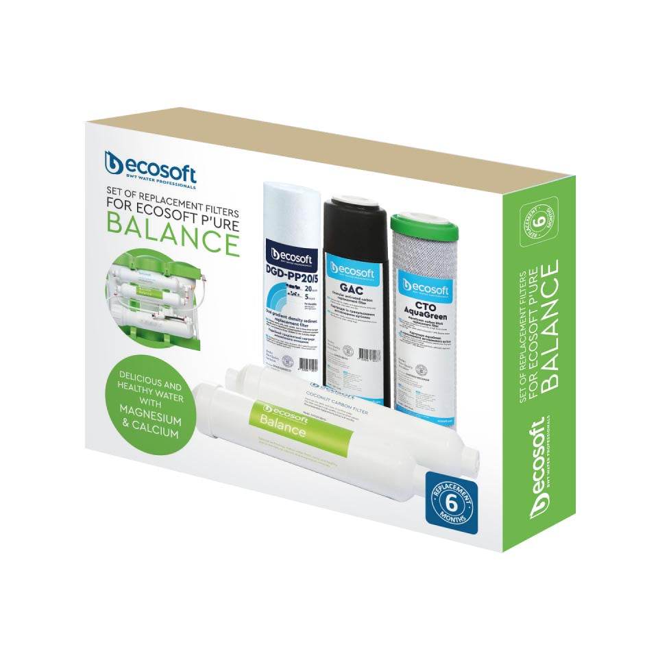 Ecosoft PURE Balance set of 5 replacement filters | GAPS Water