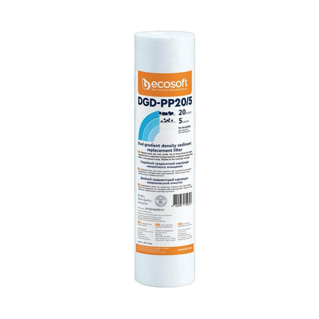 Ecosoft dual gradient PP sediment filter, 20-5 micron | GAPS Water