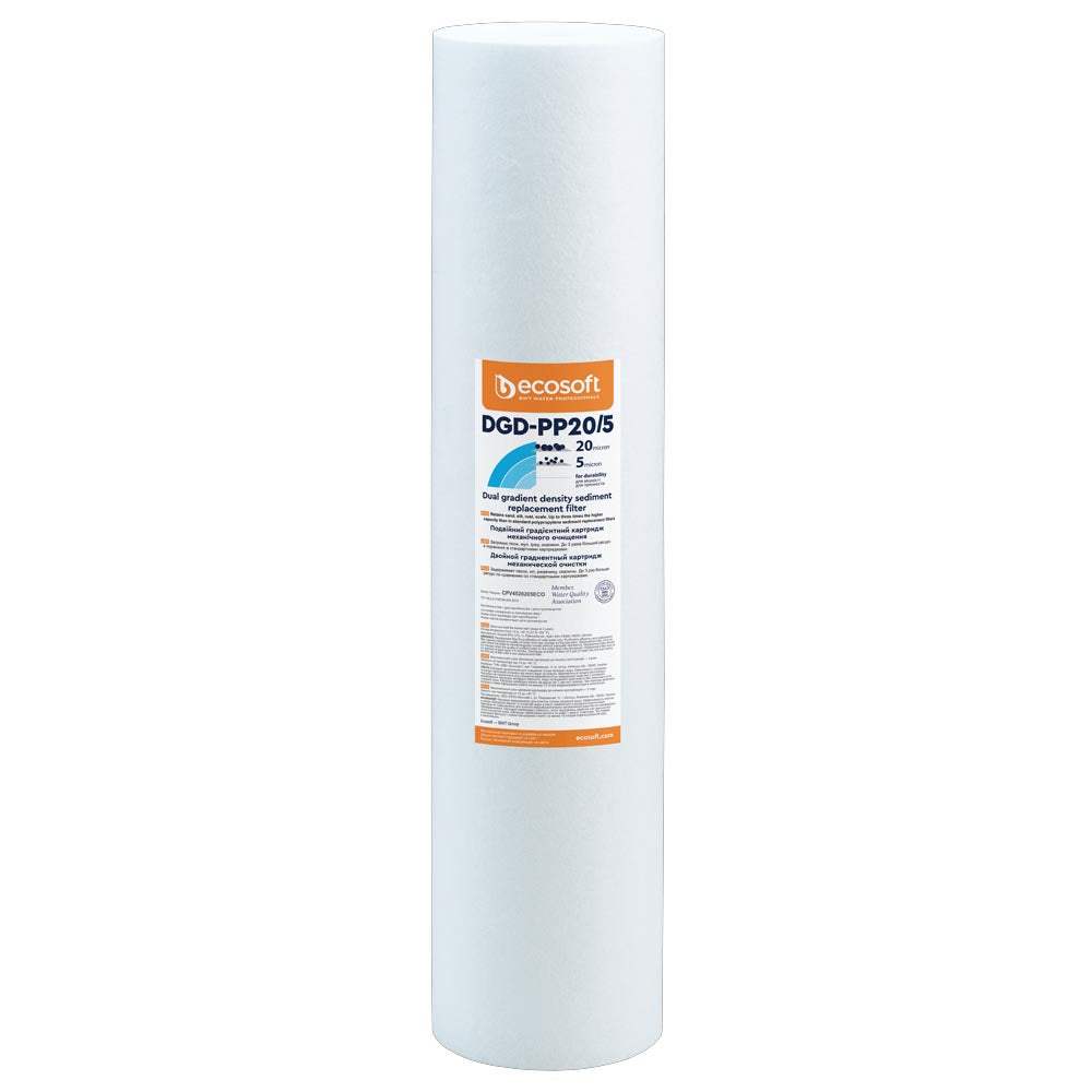 Ecosoft dual gradient PP sediment filter, 20-5 micron | GAPS Water