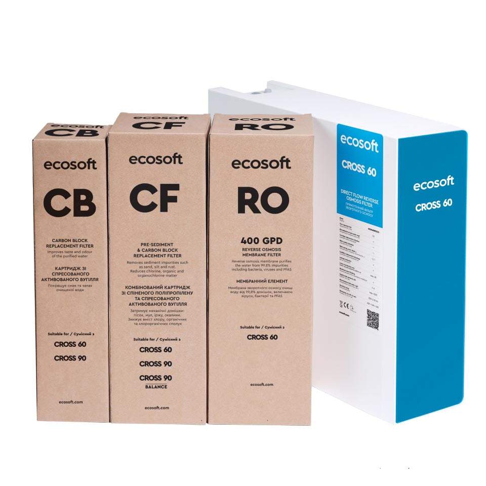 Ecosoft CROSS 60 compact Direct Flow RO water purification system
