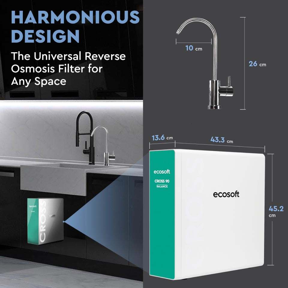 Ecosoft CROSS 90 Balance Direct Flow RO System