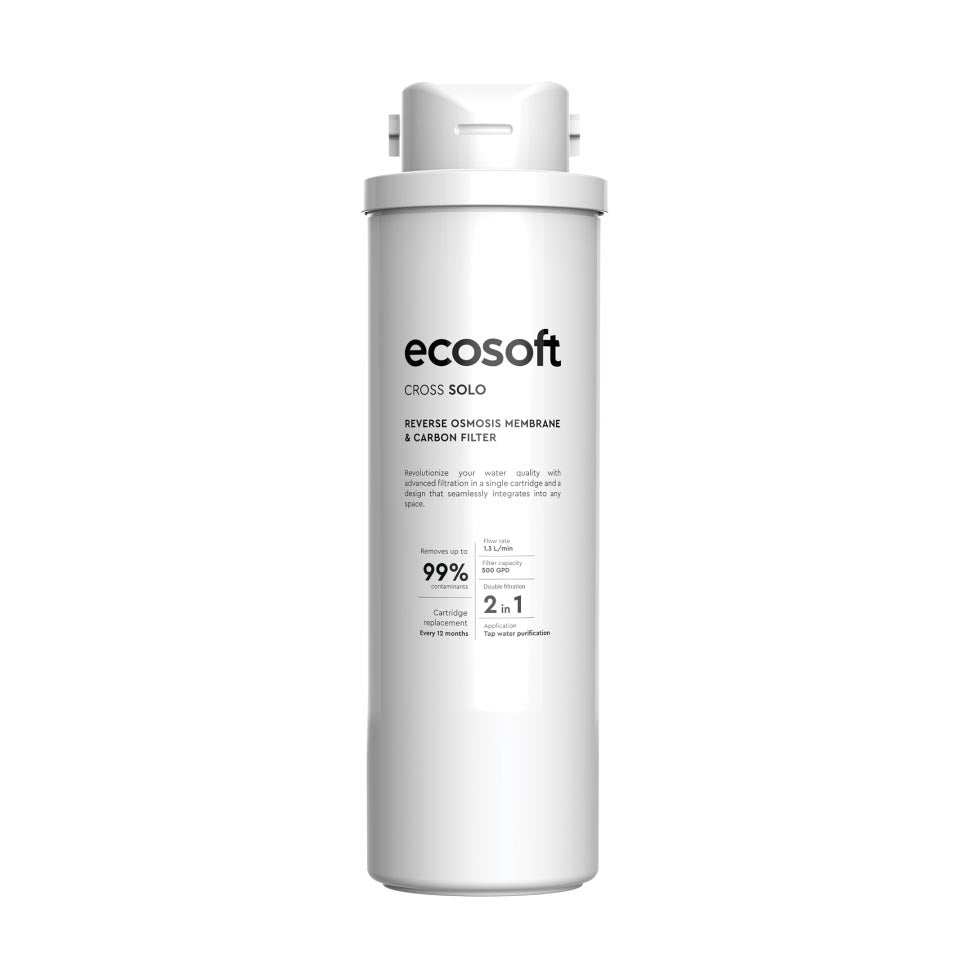 Membrane element and carbon filter for CROSS Solo water purification system