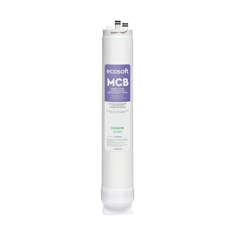Ecosoft MCB Carbon Block and Mineralizing Postfilter for CROSS 90 Balance RO system enhancing water taste and quality