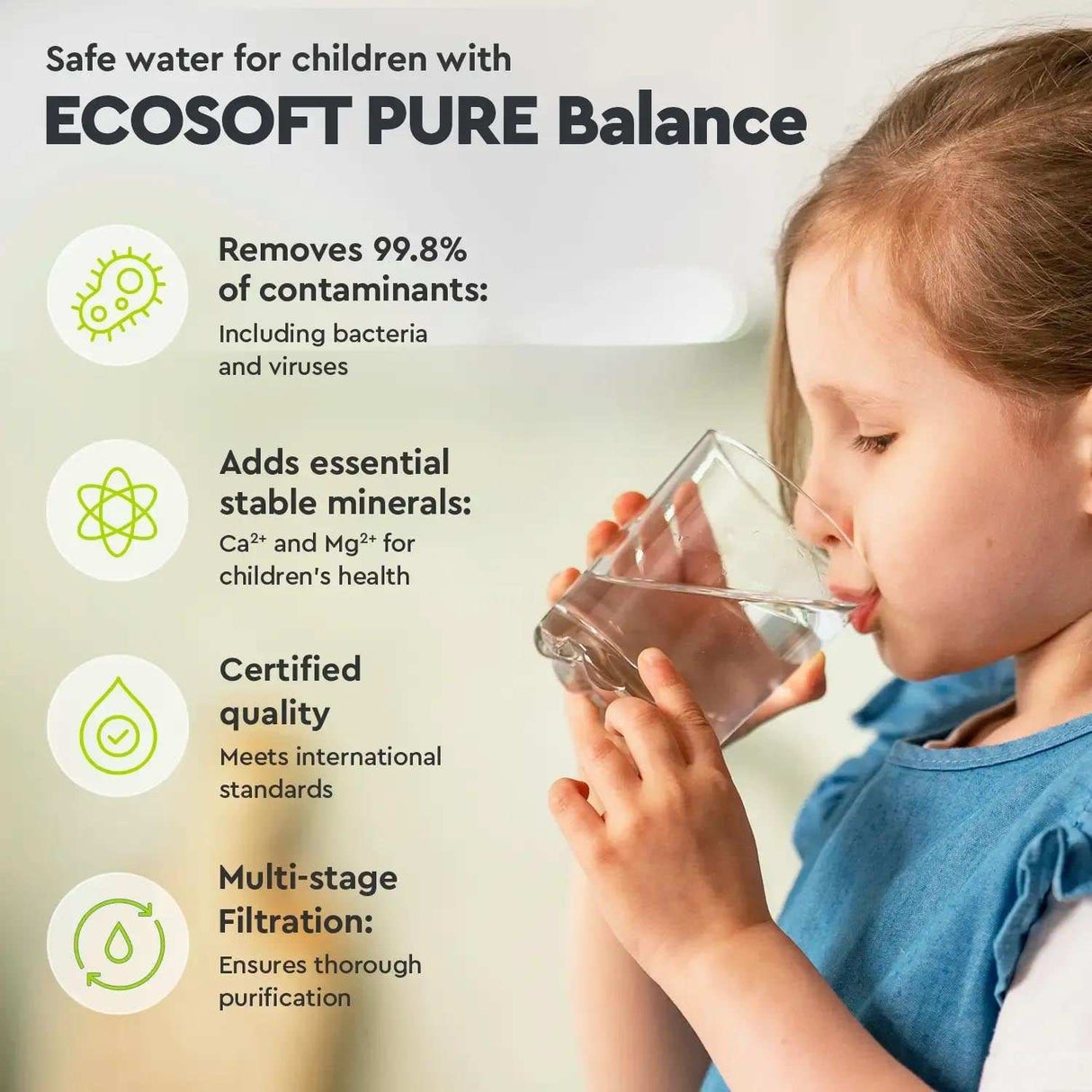 Ecosoft PURE Balance RO System with Pump