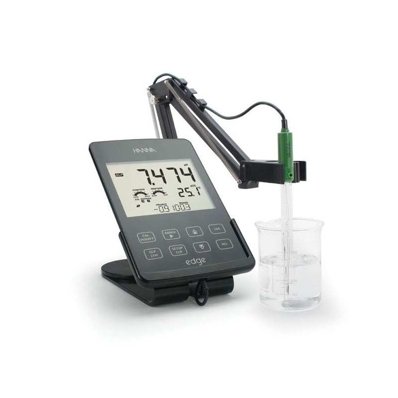 HI-2020 edge Hybrid Multiparameter pH EC DO Meter with capacitive touch keypad and LCD display for water quality testing