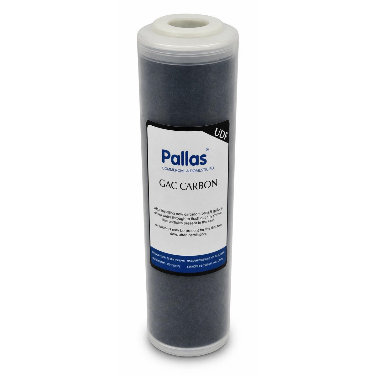 Pallas Stout GAC Carbon Cartridge Filter (UDF) 10"