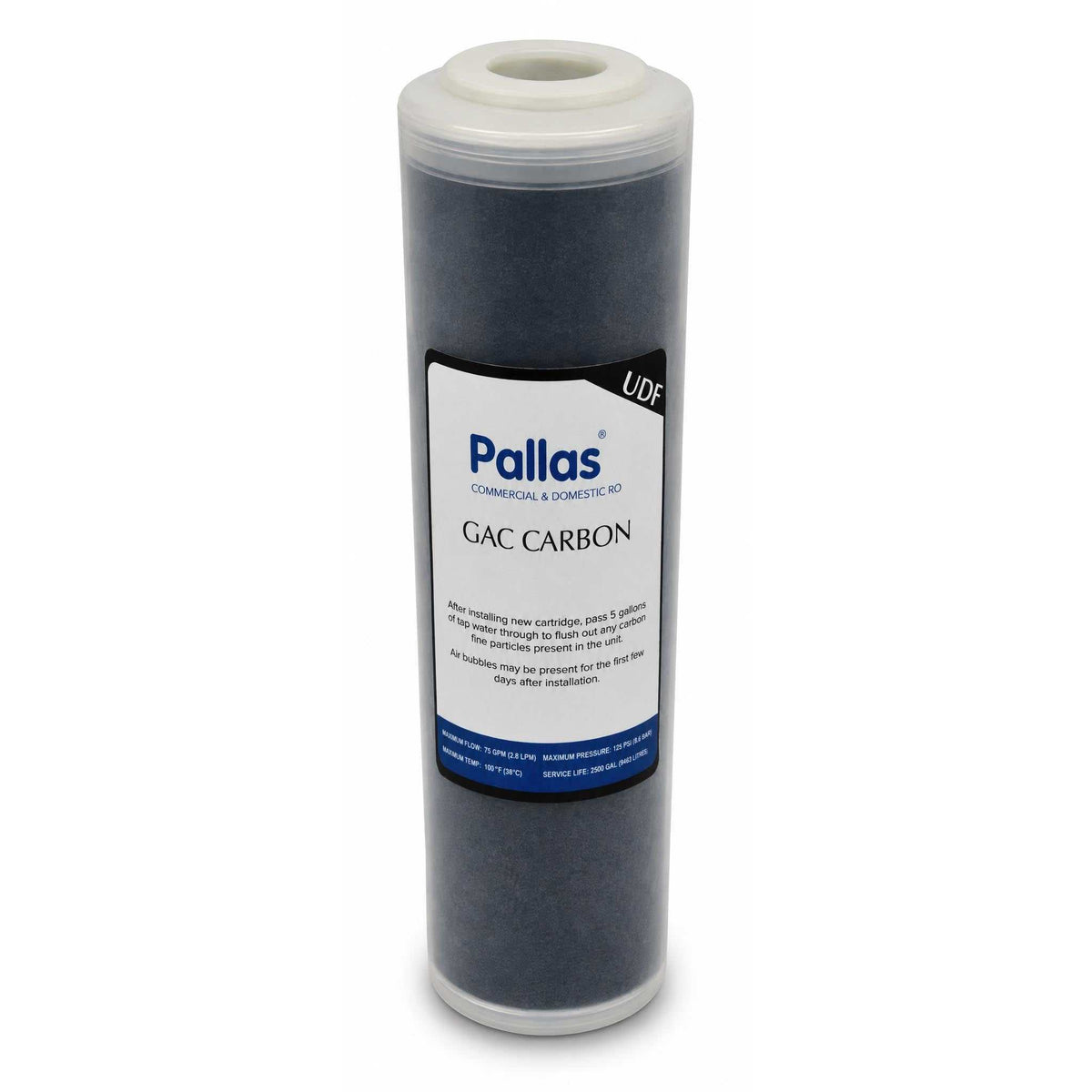 Pallas Stout GAC Carbon Cartridge Filter (UDF) 10"