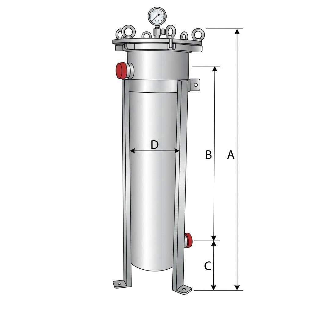 GreenLife Magnetic Bag Filter DN40 stainless steel 1.5 inch with dual magnets for heating and cooling systems filtration
