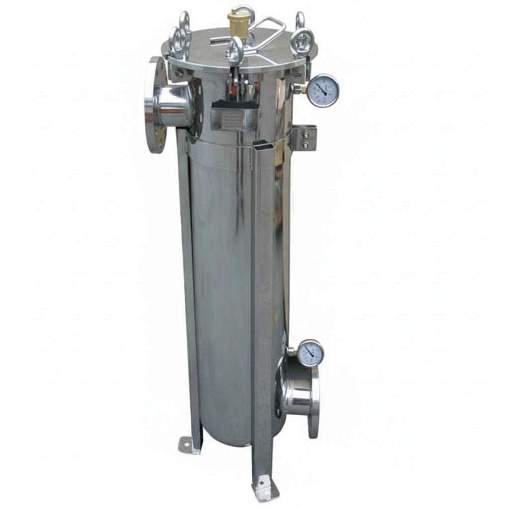 Pallas Magnetic Bag Filter DN80 Flanged 2 Magnet 50 m³/hr 2 Pressure Gauges 2 Magnets