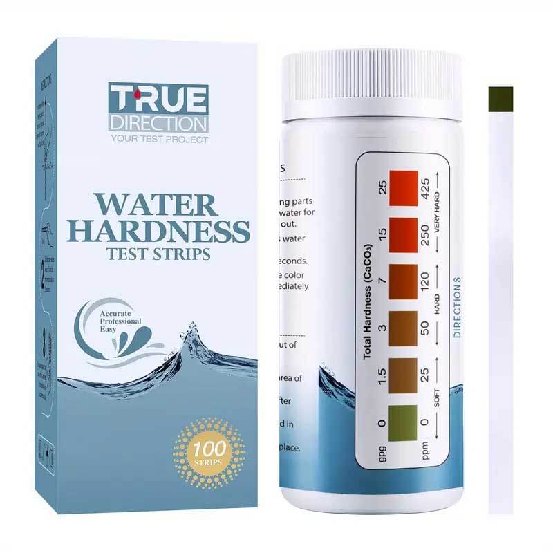 Water Hardness Test Strips pack of 100 for measuring 0-425 ppm water hardness accurately