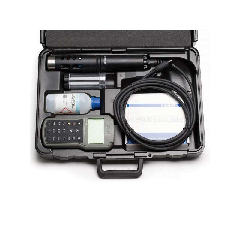 HI-98194 Multiparameter Waterproof Meter with rugged design and multi-sensor probe for accurate water quality testing