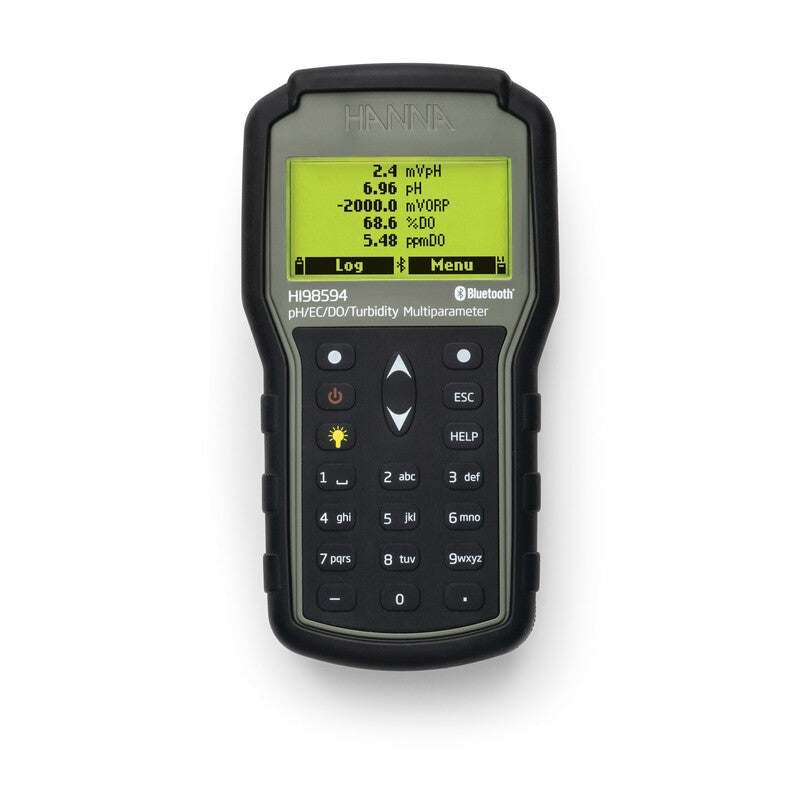HI-98594 Multiparameter Meter handheld device with Bluetooth for precise water quality testing and rugged field use