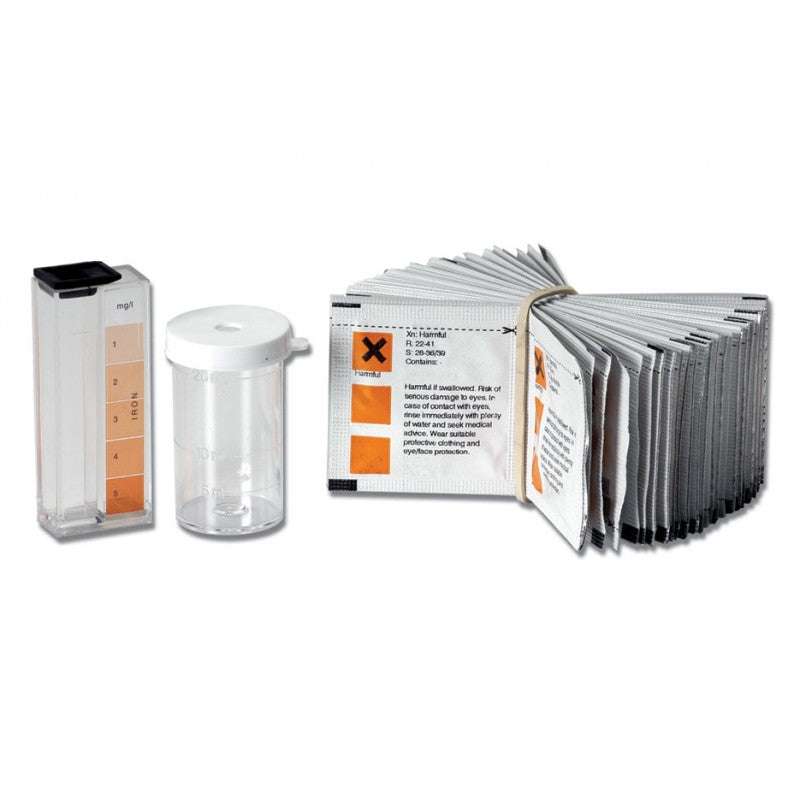 HI-3834 Iron Test Kit colorimetric water testing kit with reagents and color comparison cube