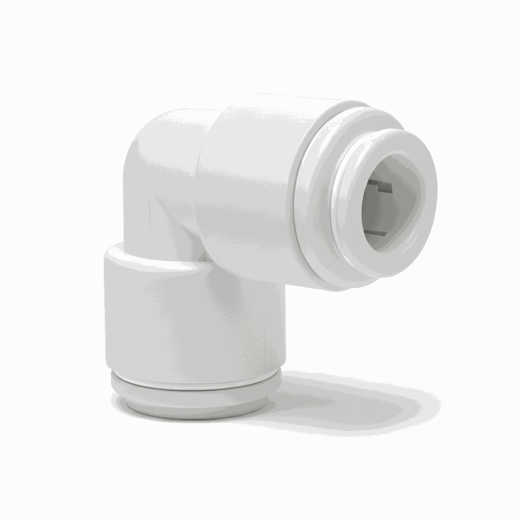 Union Elbow 3/8" Push Fit plumbing connector for easy, secure, and durable tubing installation