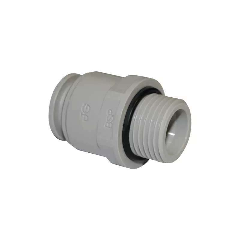 JG Speedfit Straight Adaptor 15mm push-fit to 1/2 inch BSPM plumbing connector