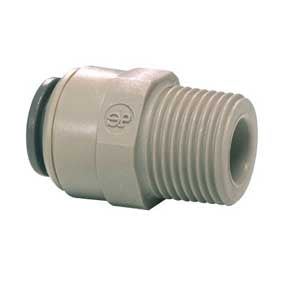 JG Straight Adaptor 3/8" Push Fit x 3/8'' BSP PI011203S3 | GAPS Water Treatment