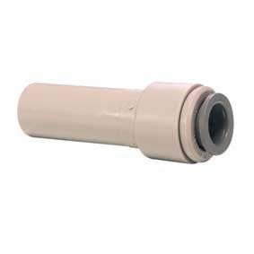 John Guest Reducer 1/2" Stem x 3/8" Push Fit PI061612S | GAPS Water Treatment