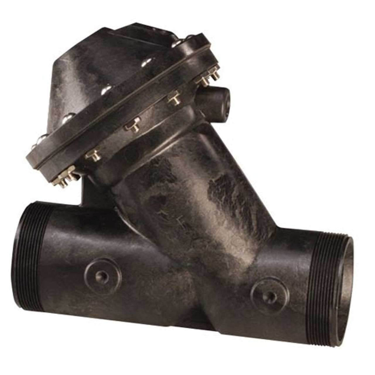 Aquamatic K520-X230-14000 1/2 inch normally closed valve with glass-filled thermoplastic body for corrosion-resistant water treatment applications