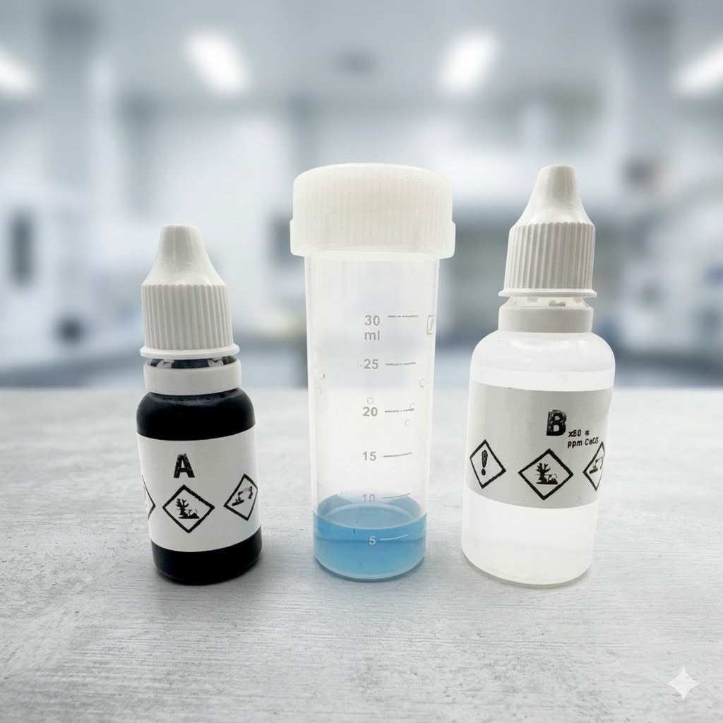 Total Hardness Test KW-K102092 kit with 2 reagents for water hardness measurement