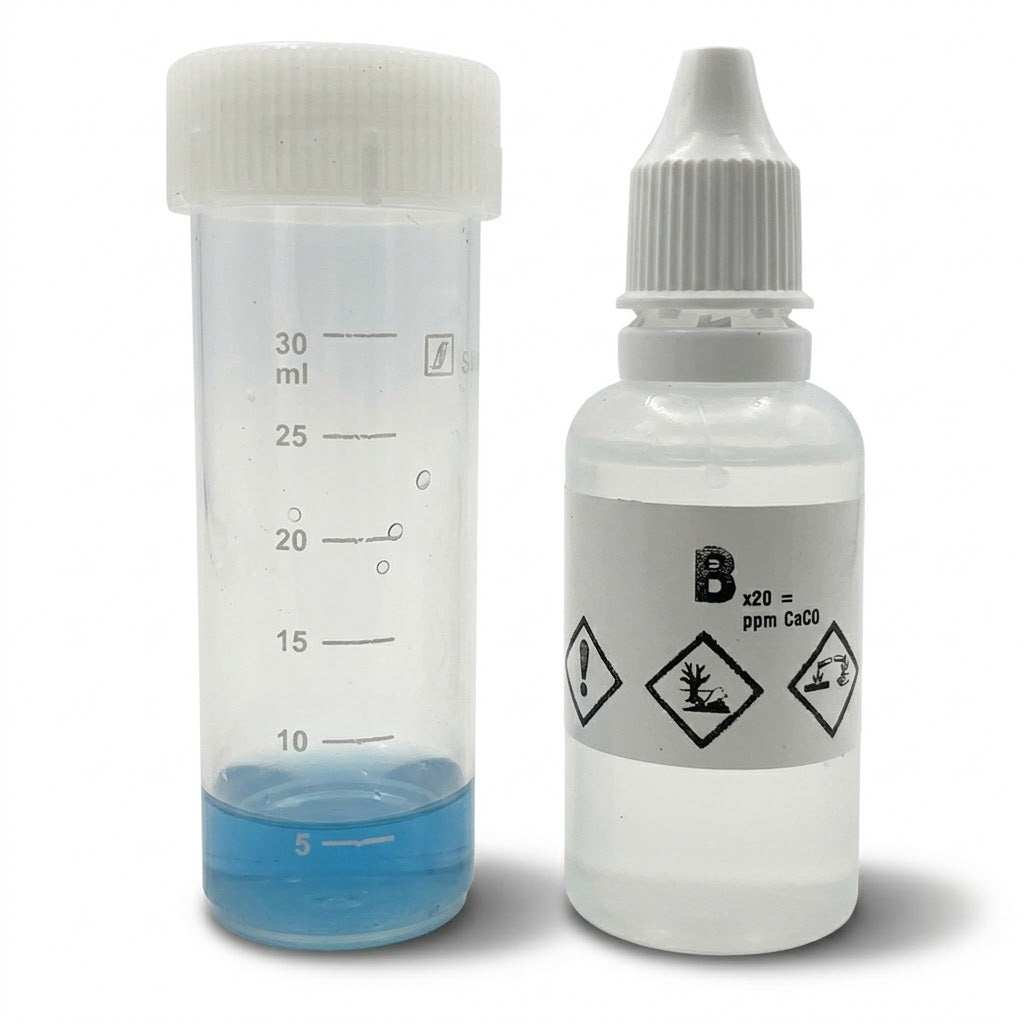 Add Reagent B drop by drop from a vertical position.