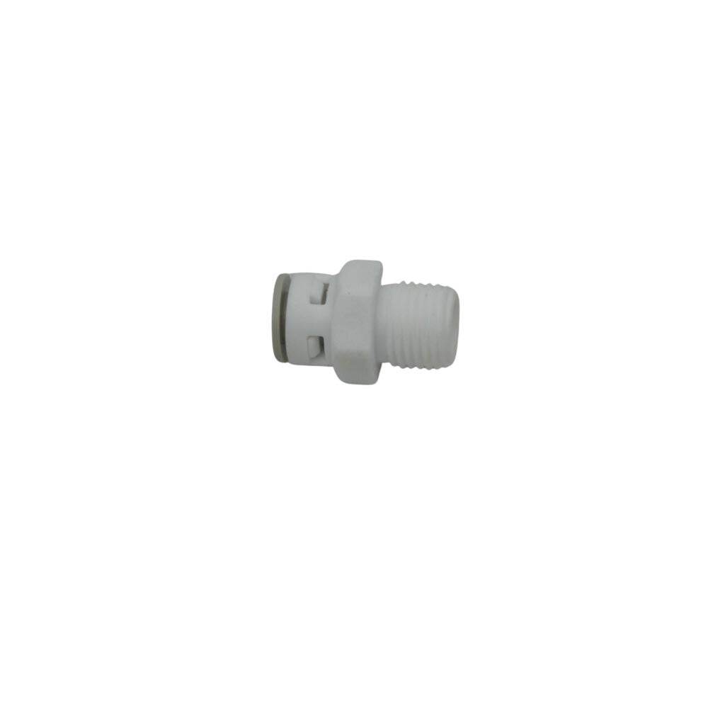 Male Connector 1/4 inch Pushfit to 1/4 inch Thread plumbing fitting for secure pipe connections
