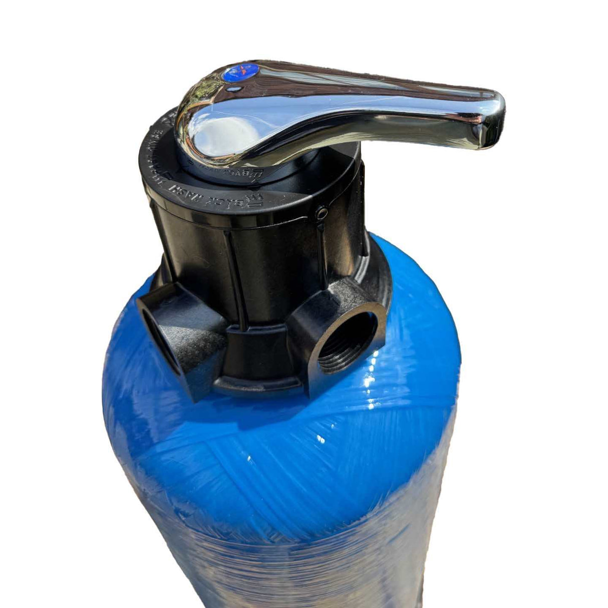 PWG Vessel with Manual Backwashing head 1" for industrial water treatment with durable composite construction and versatile connections