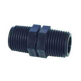 Plastic Nipple 1/2" x 1/2" | GAPS Water Treatment