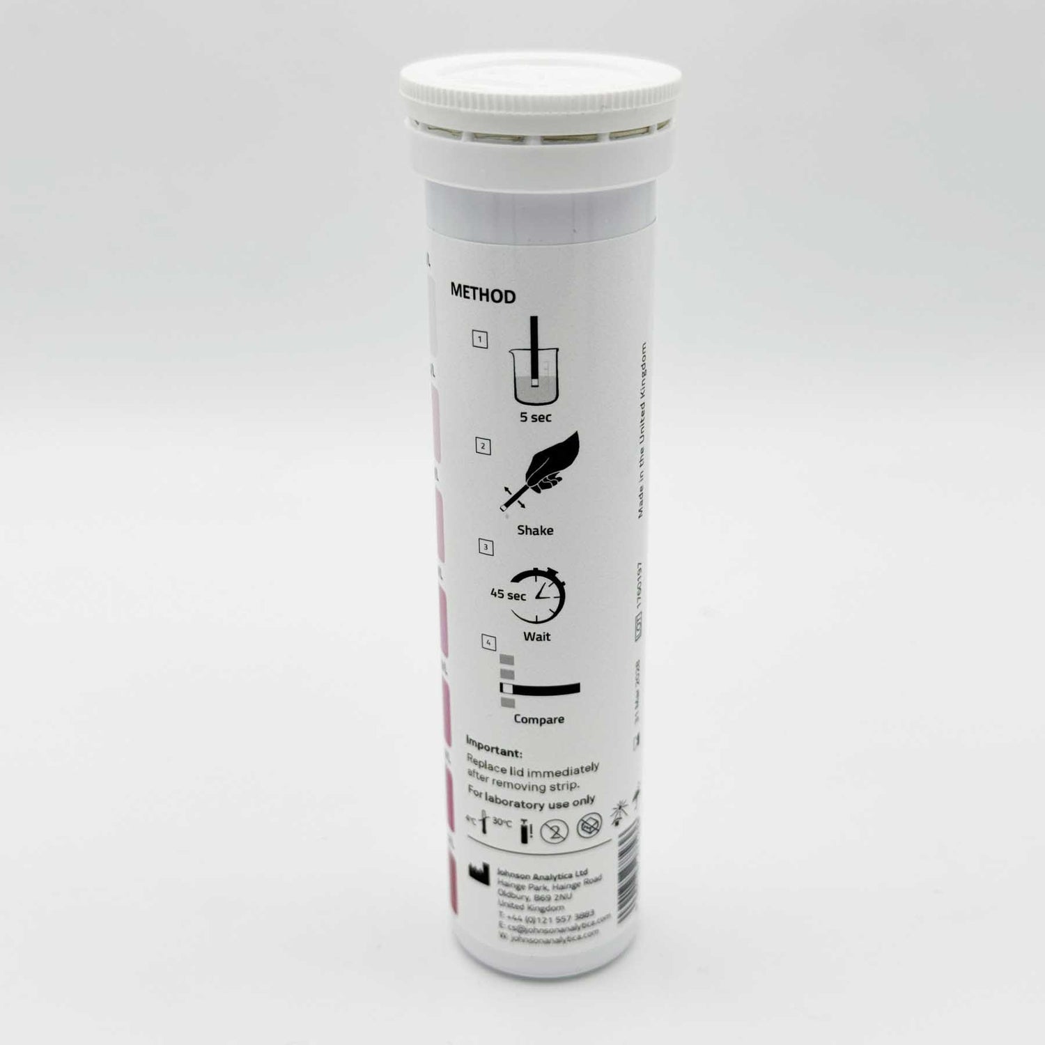 Johnson J-QUANT® Nitrate Test Strips 0 to 500 ppm (100 Tests)