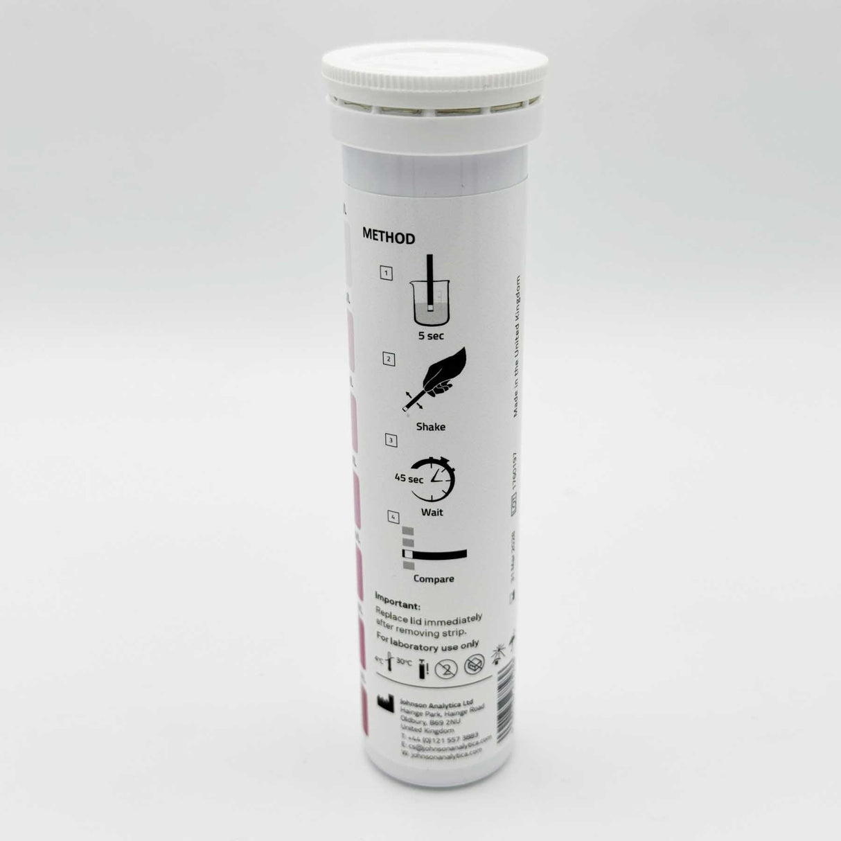 Johnson J-QUANT® Nitrate Test Strips 0 to 500 ppm (100 Tests)