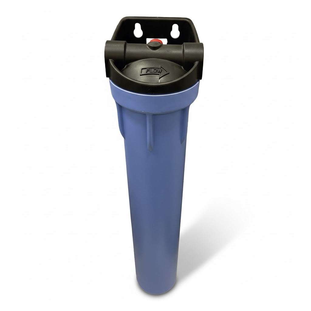Pentair Pentek 3G 20-inch blue polypropylene water filter housing with 3/4 inch BSP connections