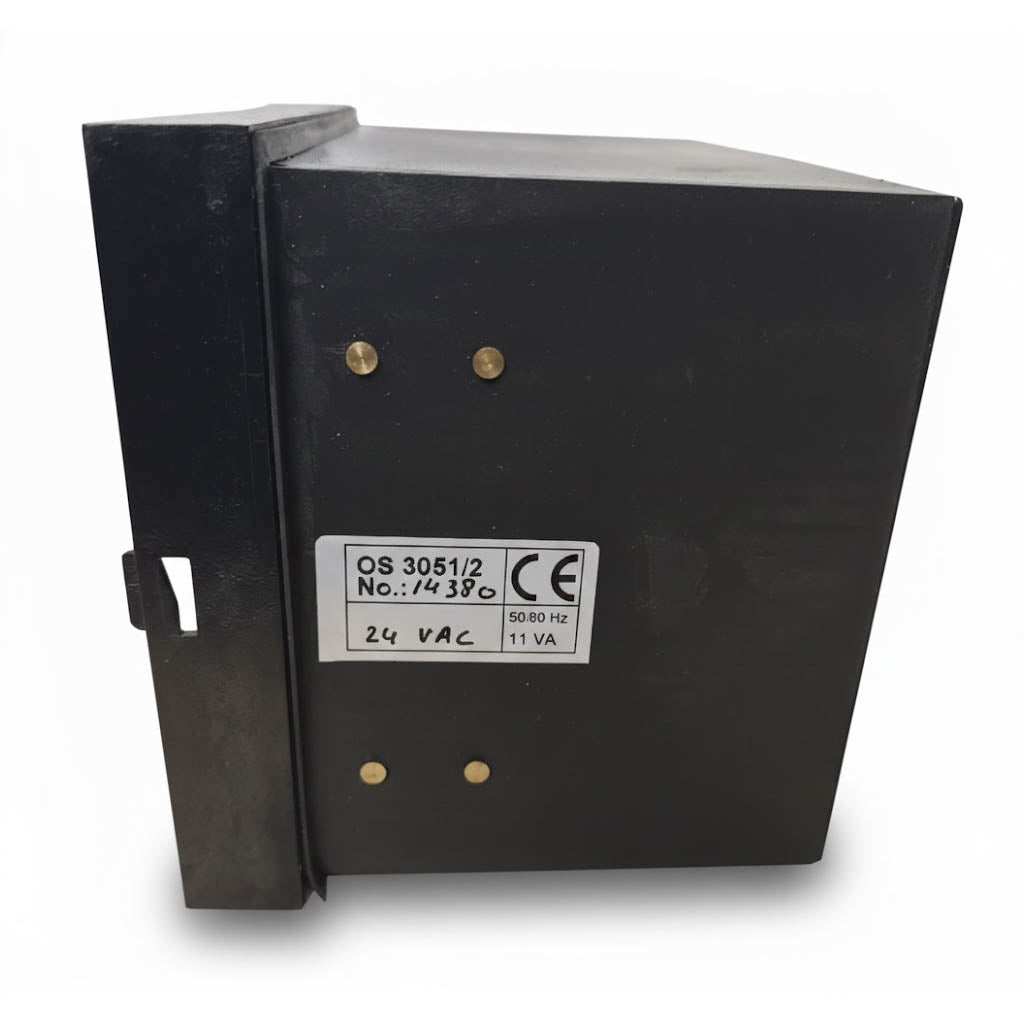 RO controller panel, EWS OS3051, with a black metal enclosure, brass fittings and a visible OS 3051/2 label.