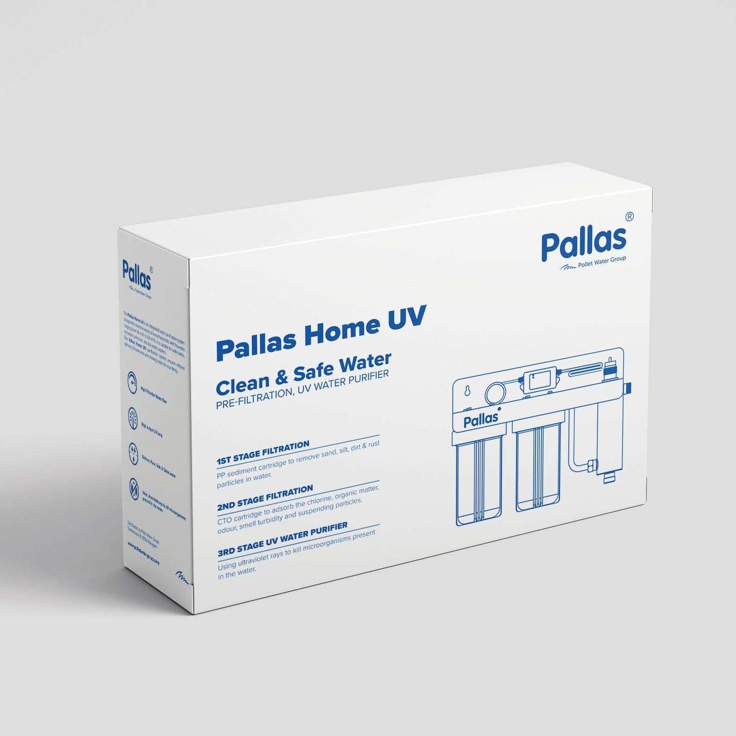 Pallas Home UV with Pre-filtration, 1" BSP, 30 LPM PHUV33 | GAPS Water