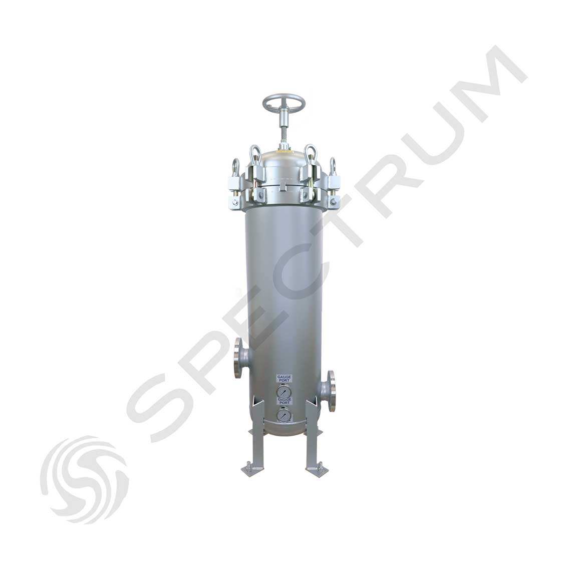 PFH-SPC-12-30-3F-GP-ML : SPECTRUM INOX Premier Filter Housing 12 X 30" 3" DN80 Flange 900 LPM | GAPS Water Treatment