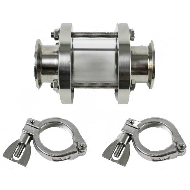 PSFH-SG-2 : SPECTRUM Inox Sanitary Sight Glass with Clamps 2" | GAPS Water Treatment