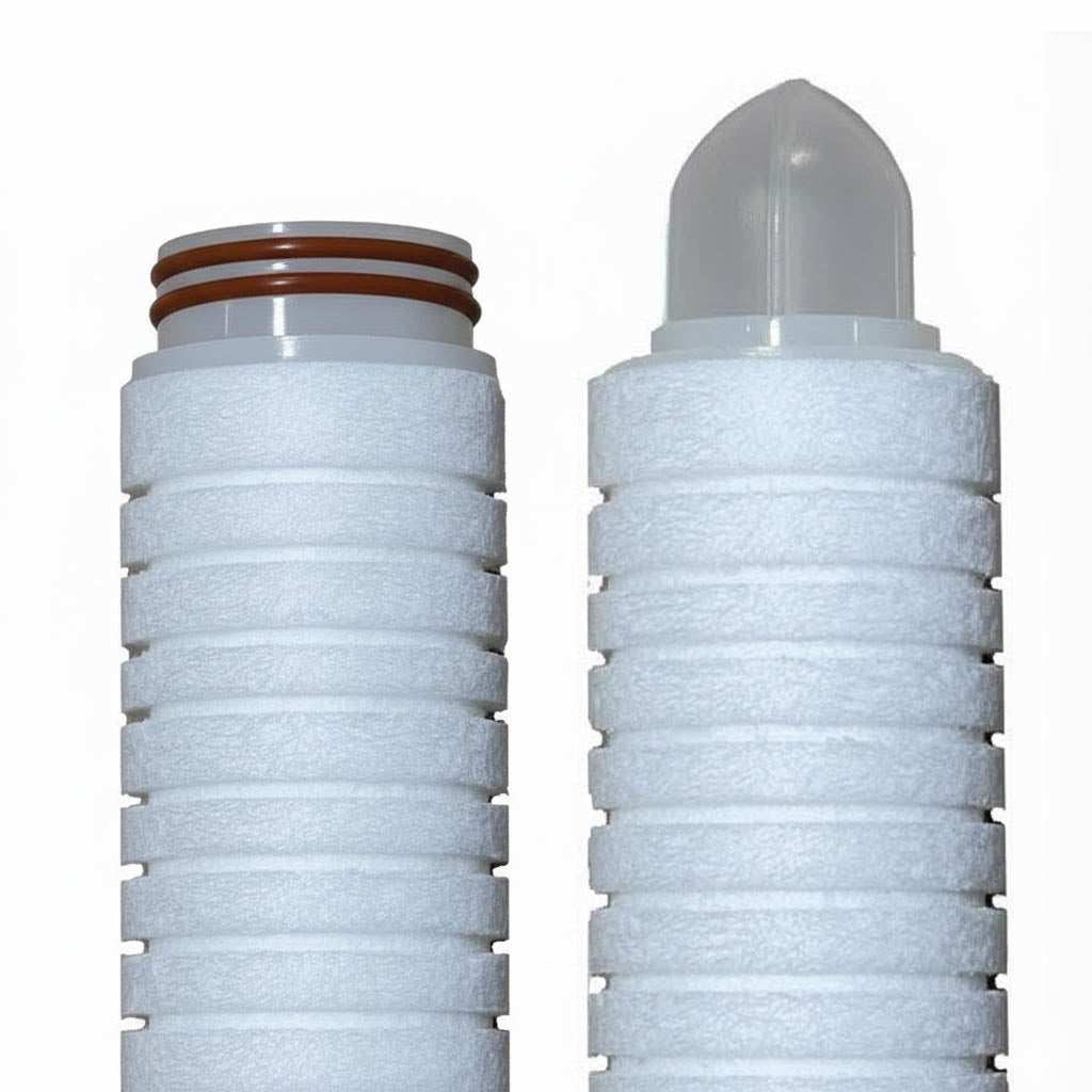 SPECTRUM PSP Premier spun bonded TruDepth polypropylene filtration cartridge with grooved design and multiple end-cap options