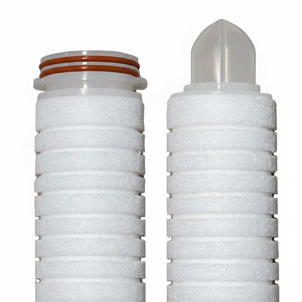 SPECTRUM PSP Premier spun bonded TruDepth polypropylene filtration cartridge with grooved design and multiple end-cap options