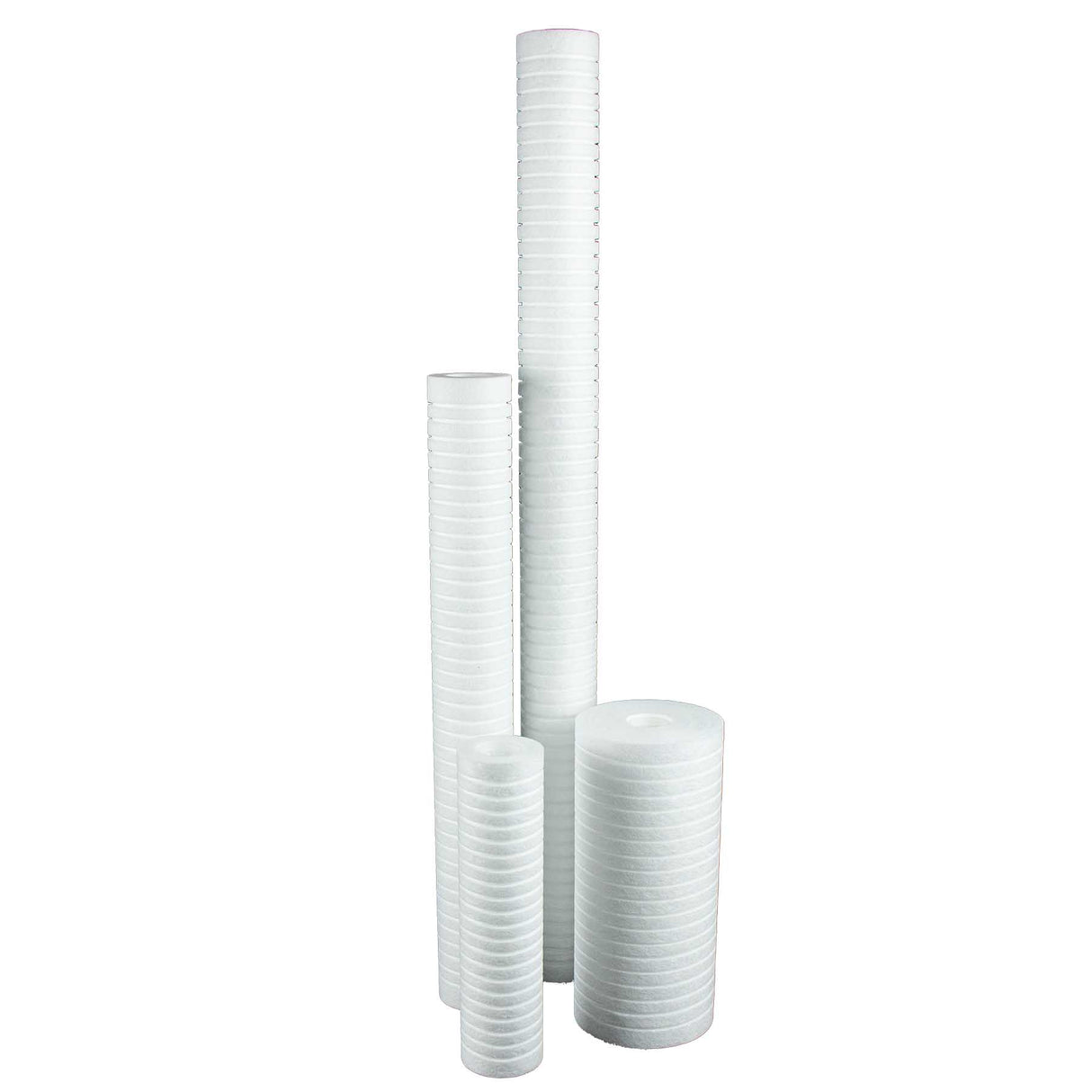 SPECTRUM PSP Premier Spun Bonded TruDepth Polypropylene filtration cartridge with grooved design and flexible end-caps