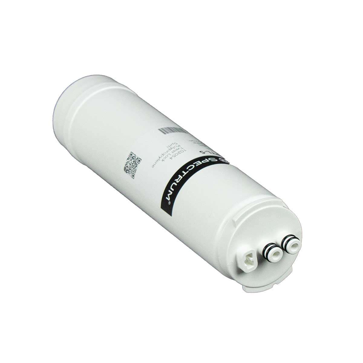 SPECTRUM PTL Twist-Lock Cartridge, white cylindrical water filter with a smooth plastic body and two push-fit connectors.