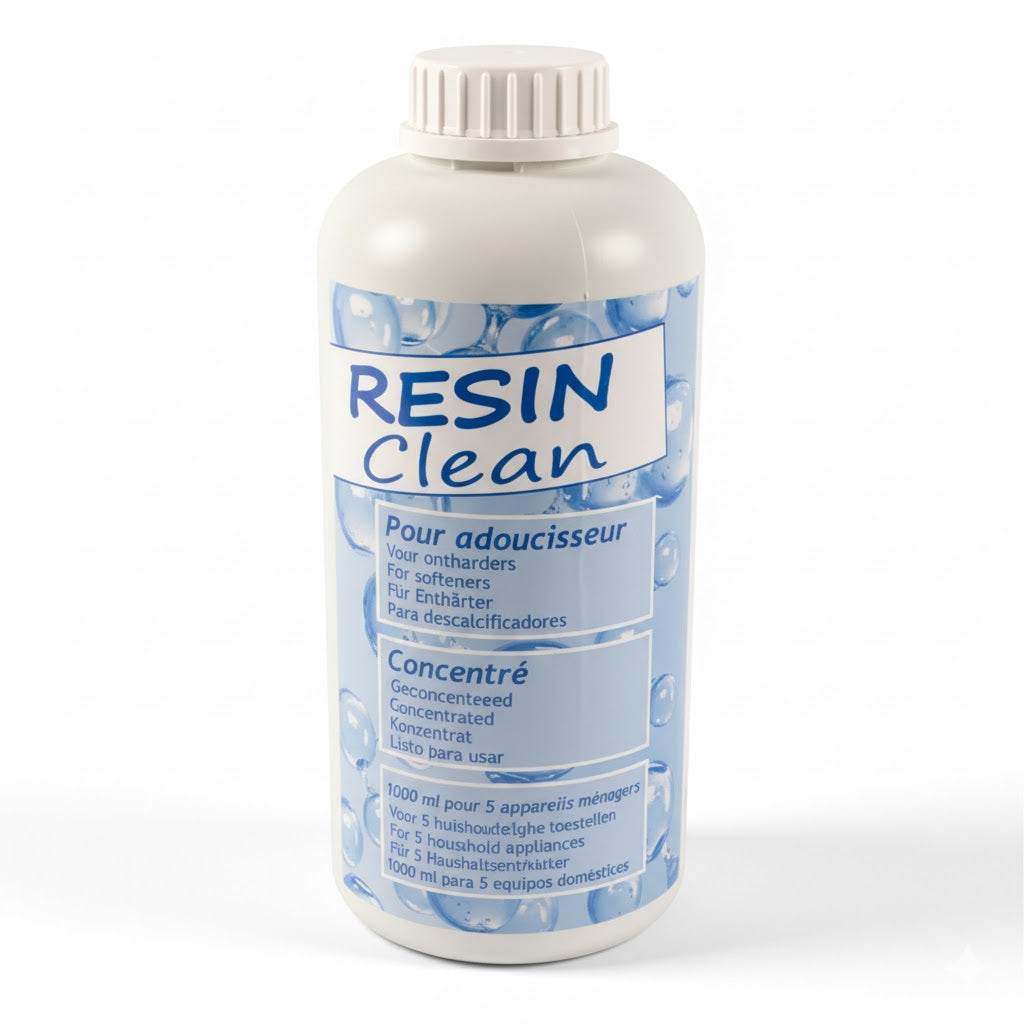 1 litre bottle of concentrated resin cleaner for ion exchange resins maintenance