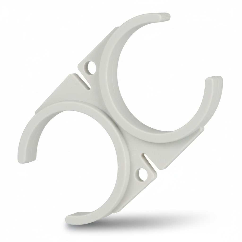 Double Clip - Membrane - Membrane Housing 2.5" x 2.5" CL-DUP222W